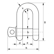 Alloy Dee Screw Pin Shackle