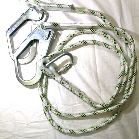 Twin Restraint Lanyard - Kernmantle Rope